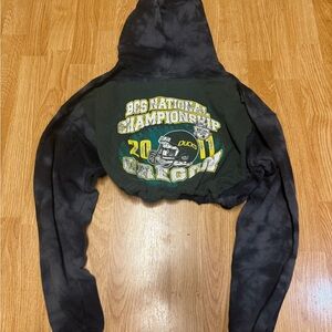 Oregon Ducks  vintage crop Hoodie